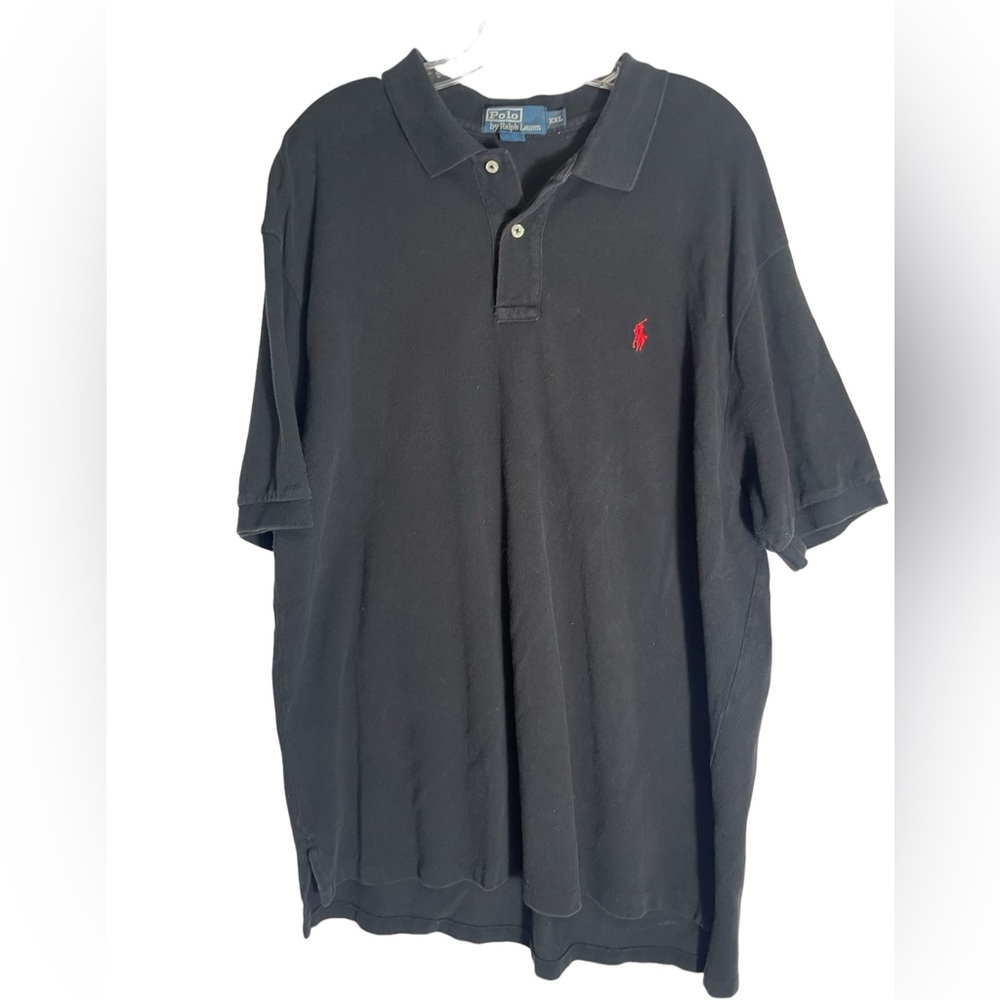 Polo Ralph Lauren polo shirt‎ men’s size XXL  mesh cotton black polo shirt